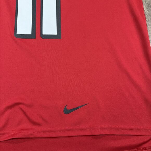 Nike Atlanta Falcons BASKETBALL Jersey #11 Julio Jones RARE Y2K Size Large - Picture 3 of 7